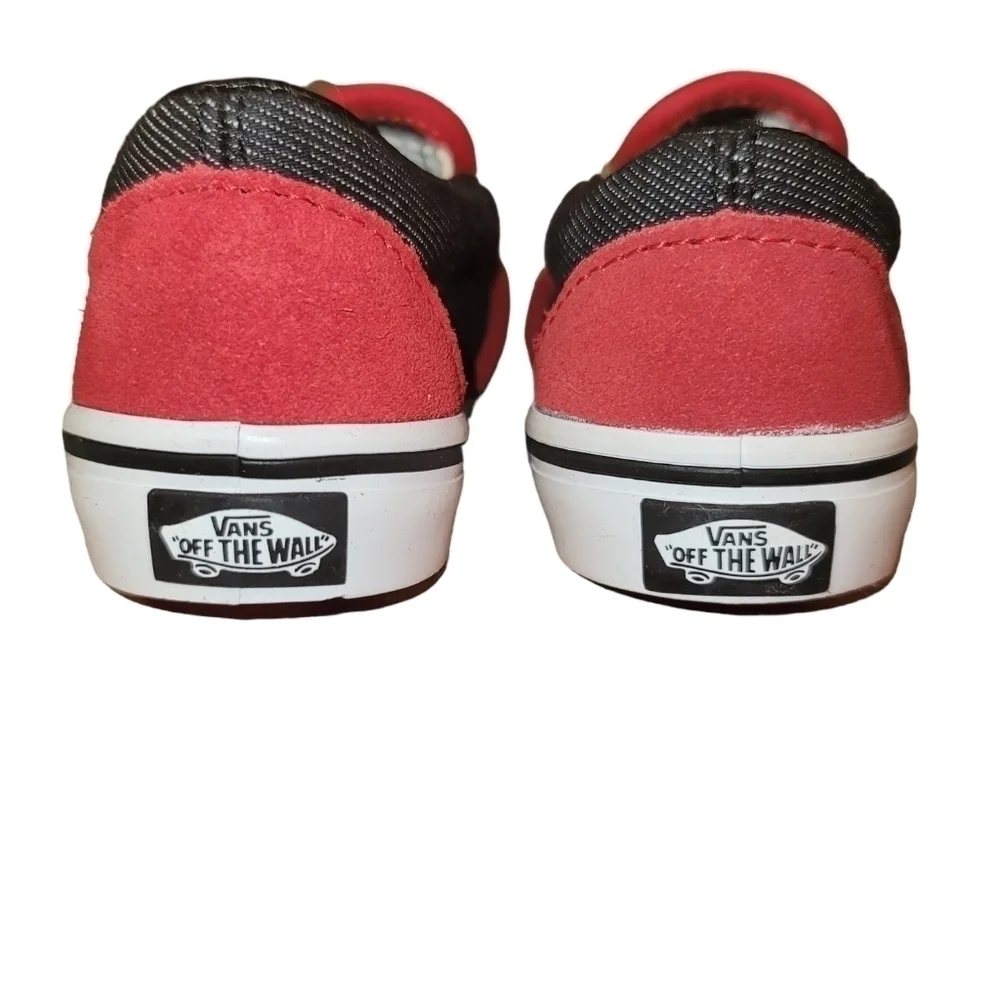 VAN suede racing slip on shoes